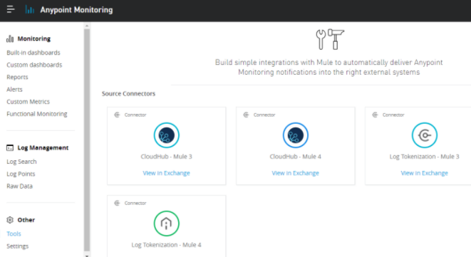 Anypoint Monitoring Built-in dashboards, Custom Dashboards and Alerts